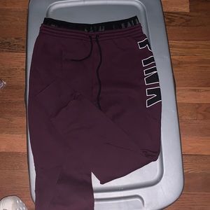 maroon PINK joggers